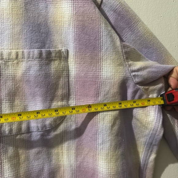 J. Crew Relaxed Button-up Shirt in Lavender Plaid size 2XL - Picture 4 of 8
